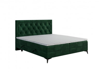 Luxus Polsterbett Boxspringbett Doppelbett Polster Stoff Design Bett Möbel